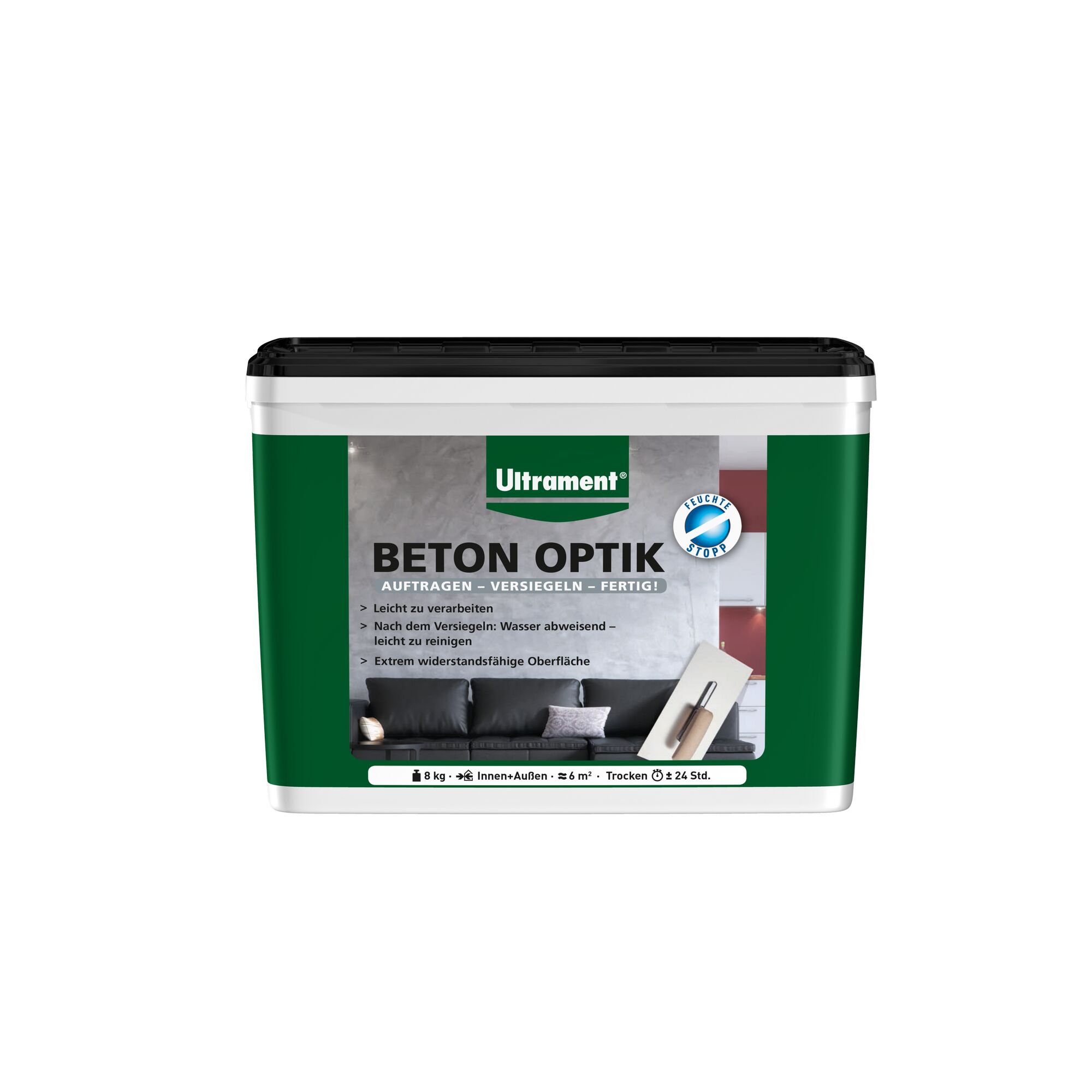 Ultrament Beton Optik, 8 kg Eimer