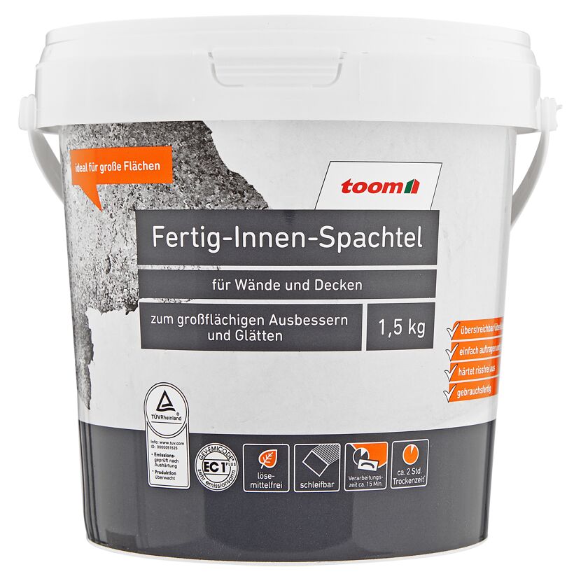 1,5 kg Eimer Fertig-Innen-Spachtel von toom