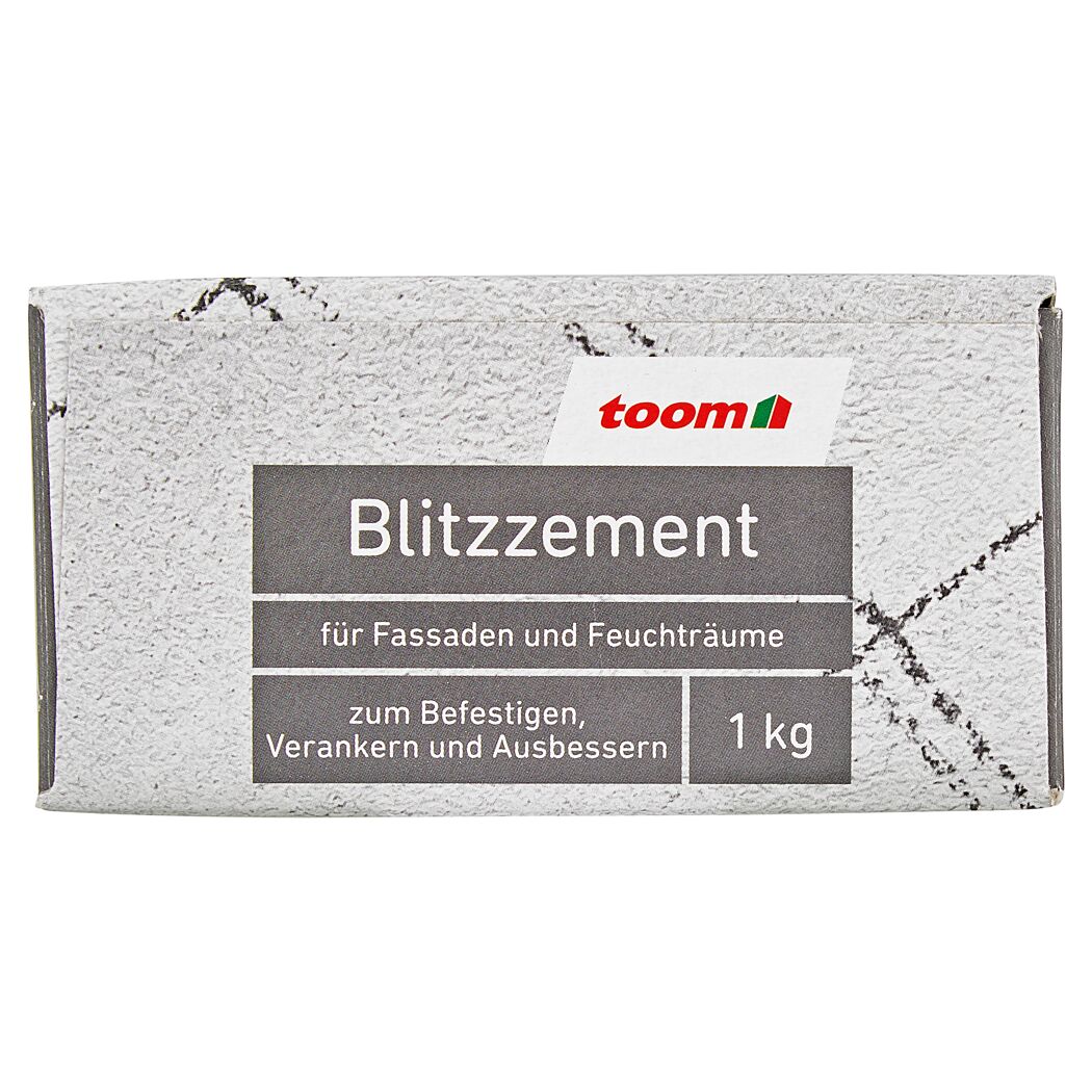 toom Blitzzement 1 kg für Fassade und Feuchträume