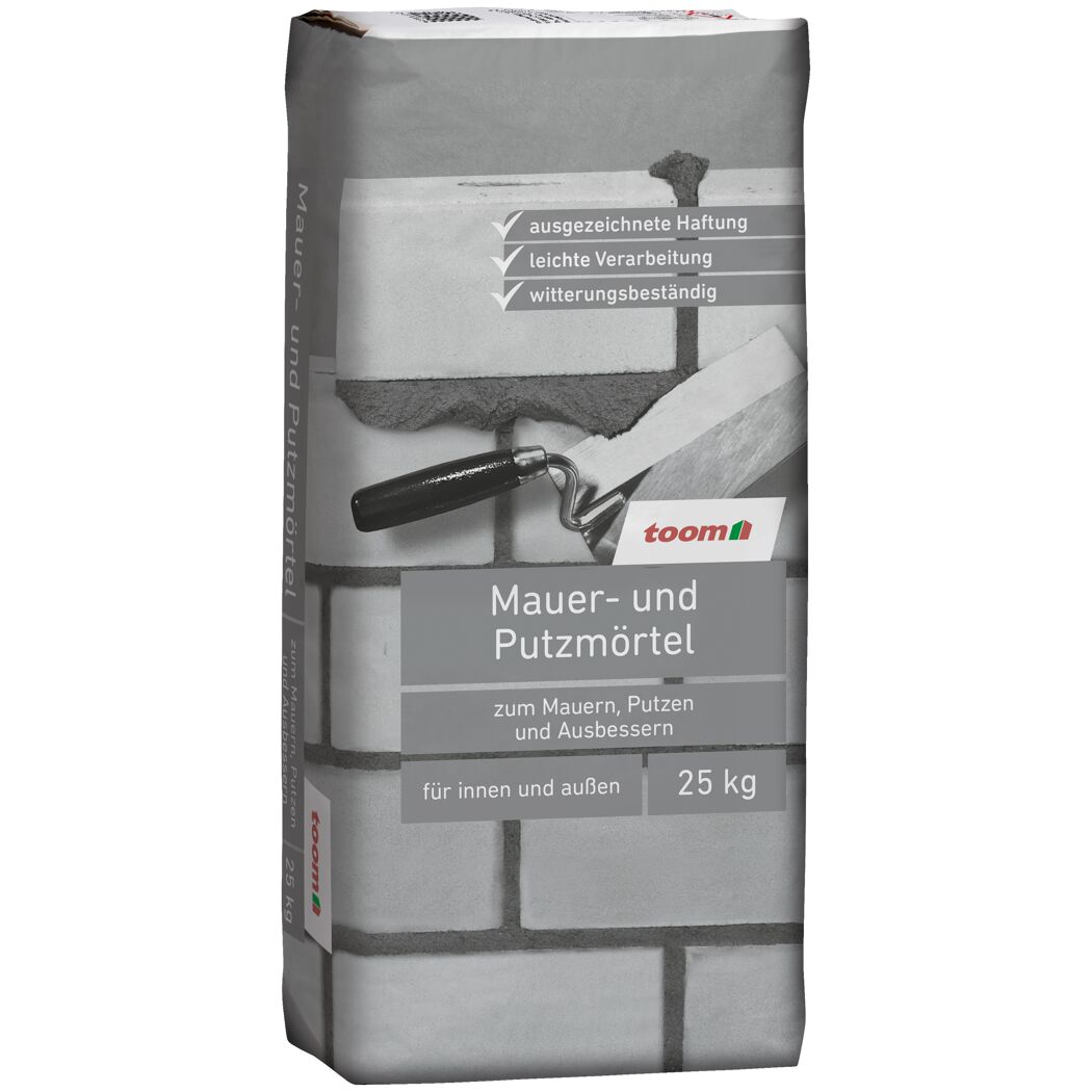 25 kg Sack Toom Mauer- und Putzmörtel, Kelle