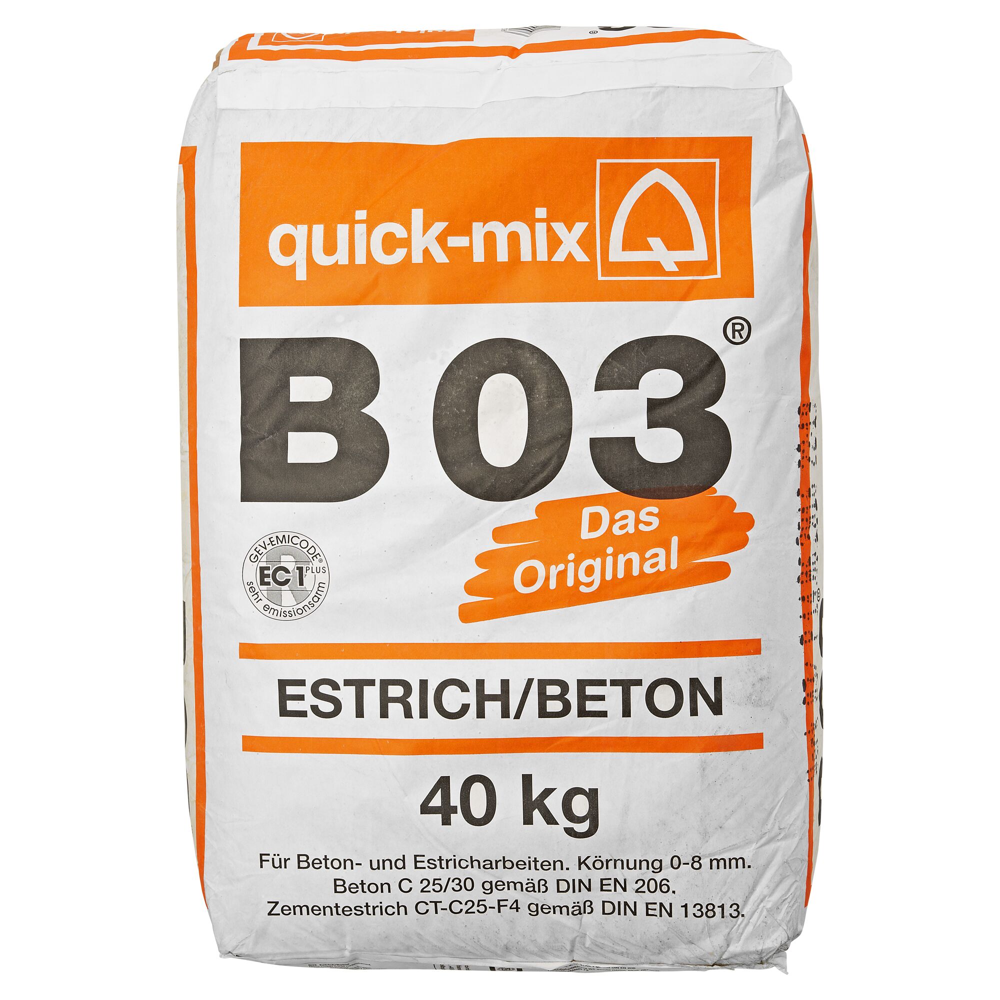 40 kg Sack Estrich/Beton B03 von quick-mix