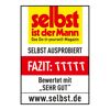 Selbst ist der Mann: Sehr gut