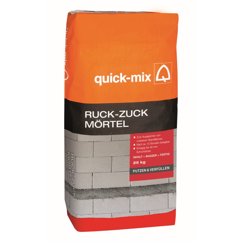 Sack mit Quick-Mix Ruck-Zuck Mörtel