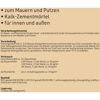 Kalk-Zementmörtel für innen und außen