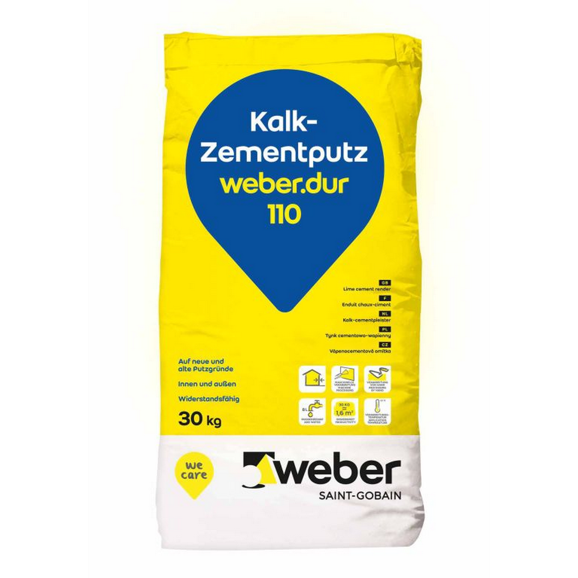 Kalk-Zementputz 'weber.dur 110' 30 kg + product picture