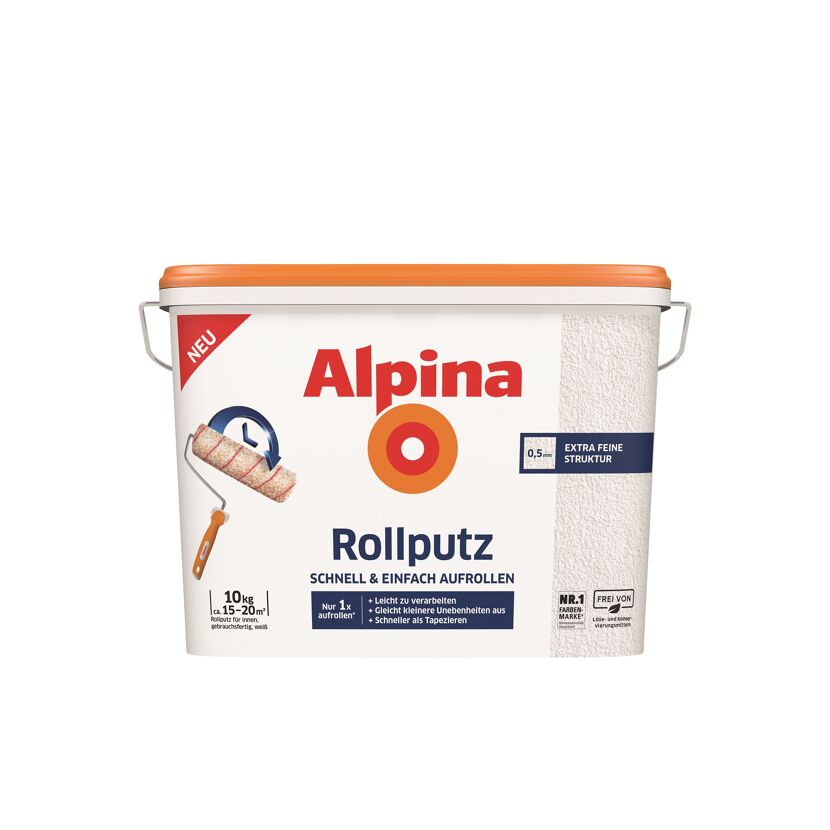 Alpina Rollputz, 10 kg Eimer, extra feine Struktur