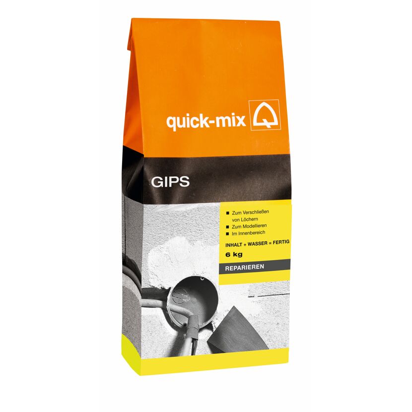 Quick-Mix Gips, 6 kg Beutel