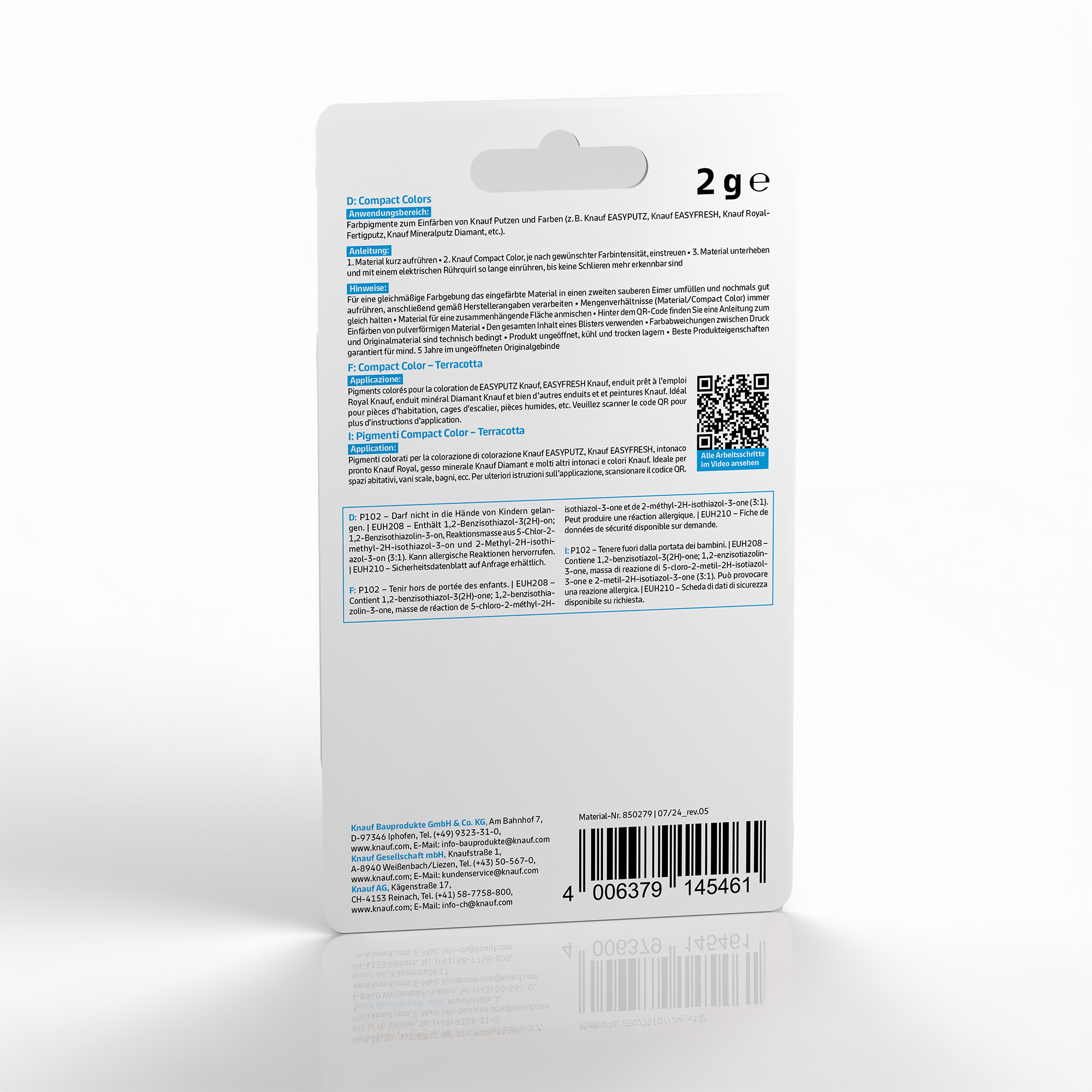 Farbpulver 'Compact Color' terracotta 2 g