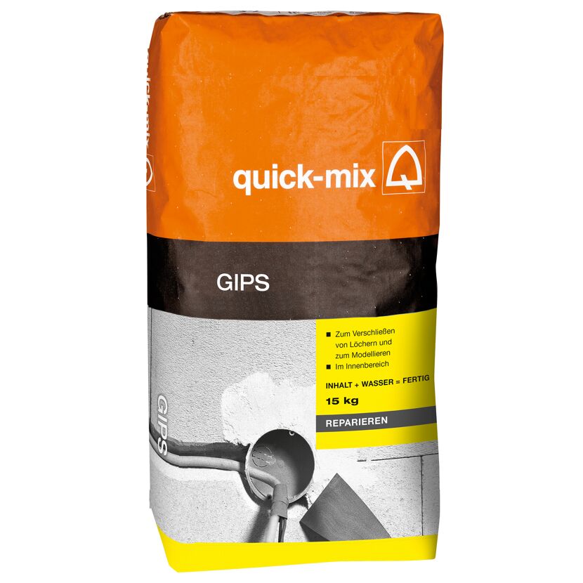 Quick-Mix Gips, 15 kg, zum Reparieren