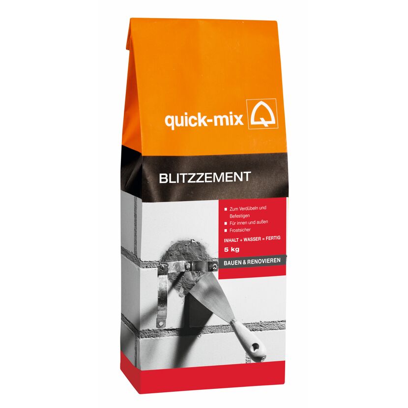 Quick-Mix Blitz-Zement, 5 kg, mit Kelle