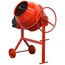 Roter Betonmischer