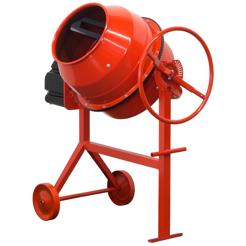Roter Betonmischer