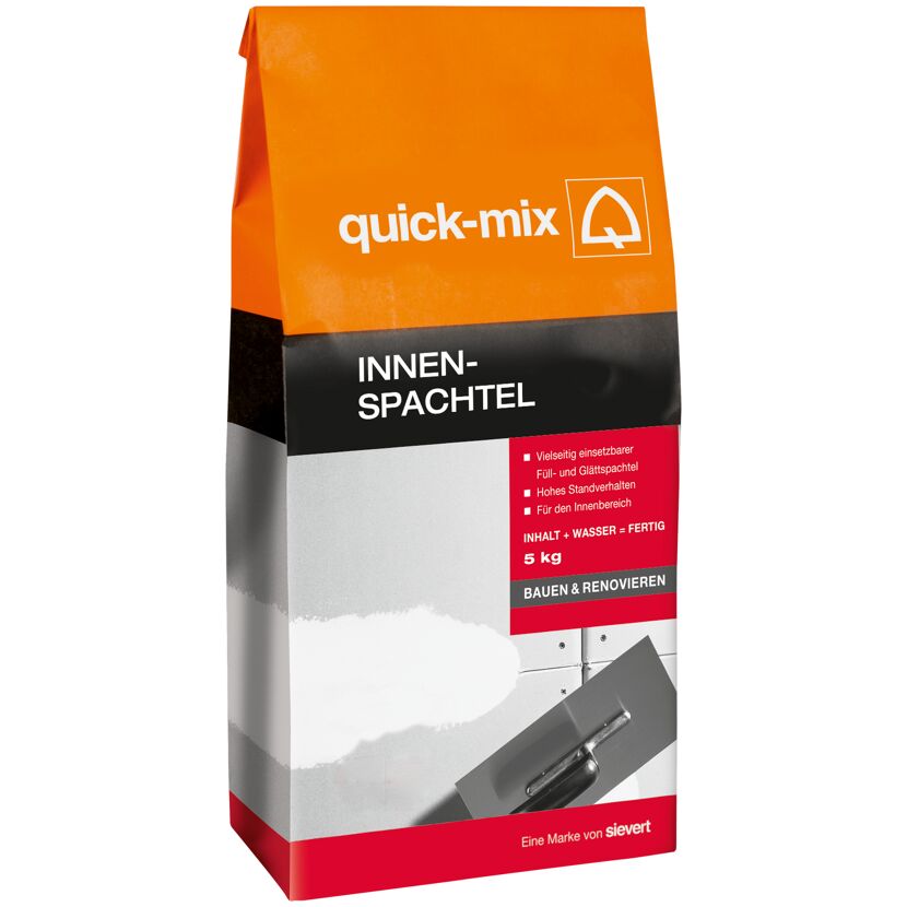 quick-mix Innenspachtel 5 kg und Spachtel