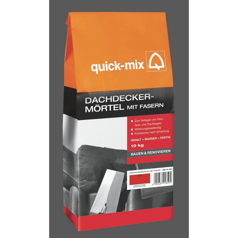 quick-mix Dachdeckermörtel mit Fasern, 10 kg