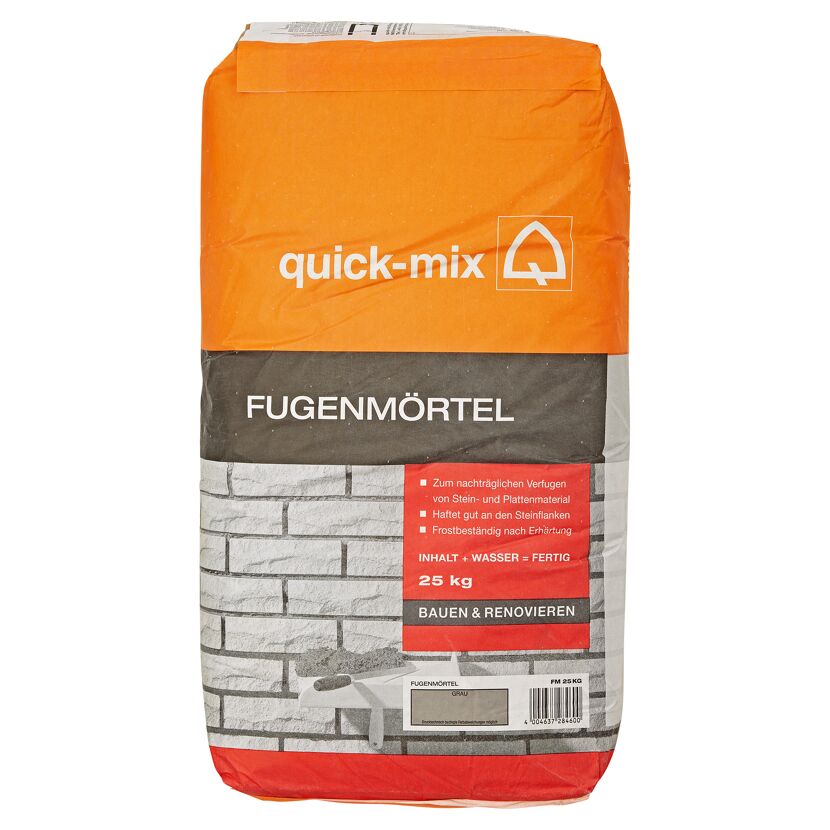 25 kg Sack Fugenmörtel grau von quick-mix