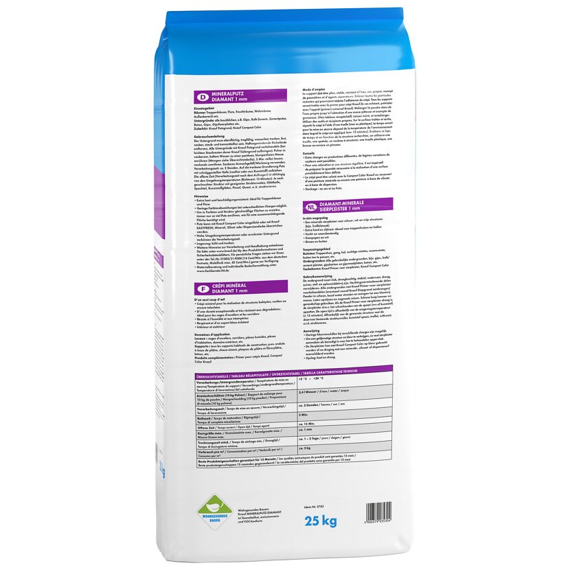 25 kg Sack Mineralputz Diamant 1 mm