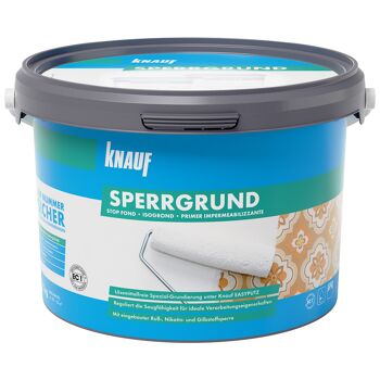 Eimer Knauf Sperrgrund mit Farbrolle