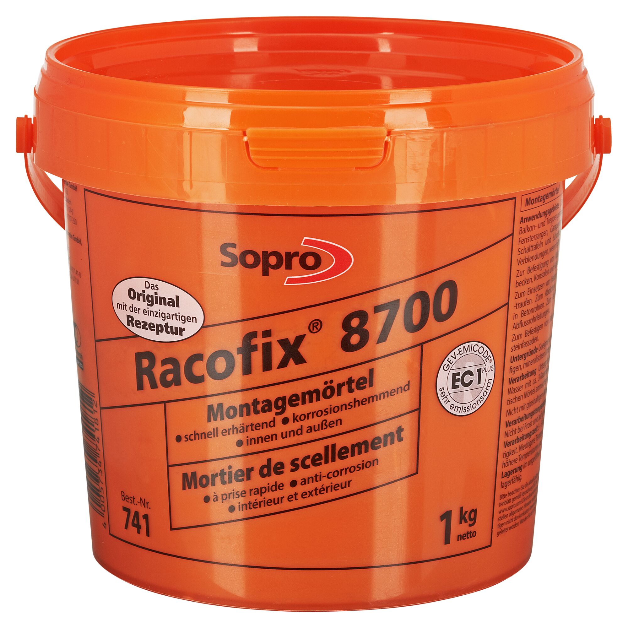 Eimer Montagemörtel Racofix 8700 von Sopro