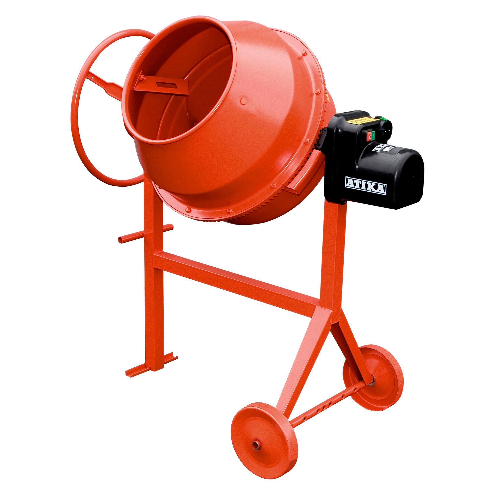 Oranger Betonmischer ATIKA Mix 130