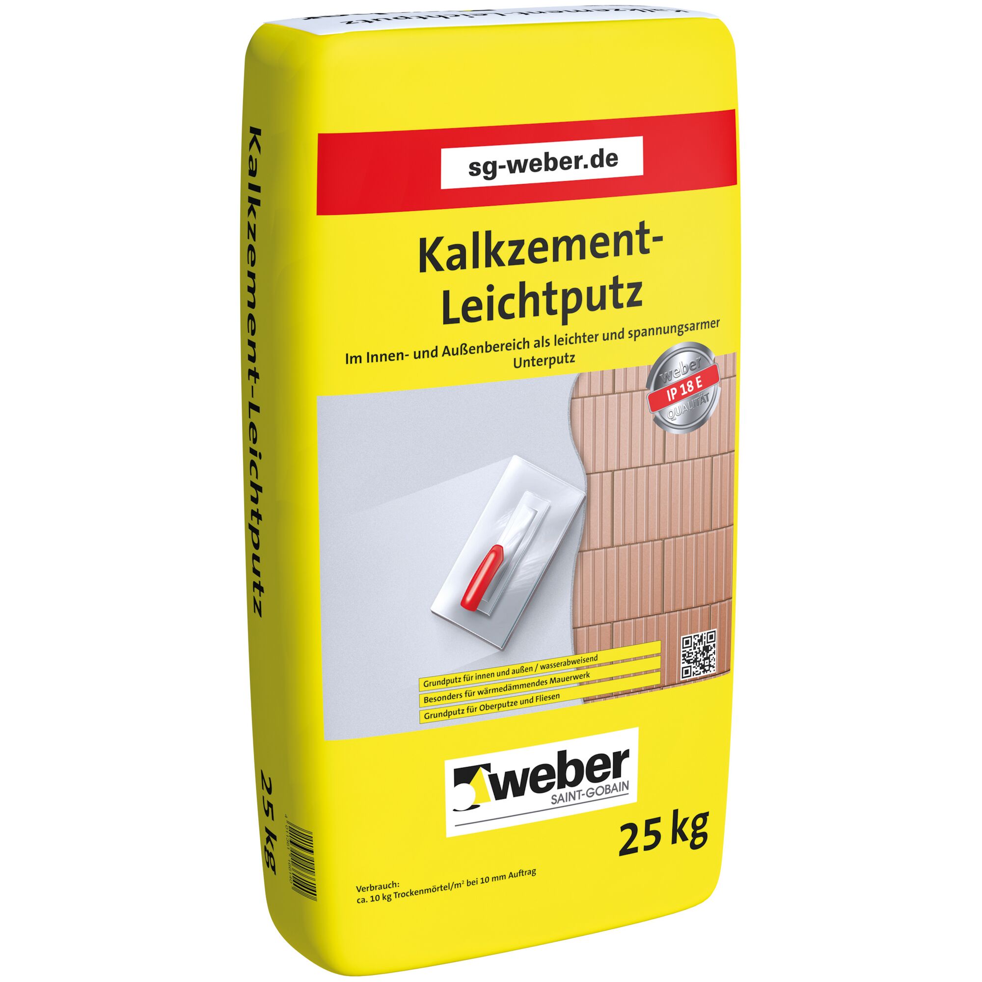 25 kg Sack Kalkzement-Leichtputz von Weber