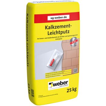 25 kg Sack Kalkzement-Leichtputz von Weber