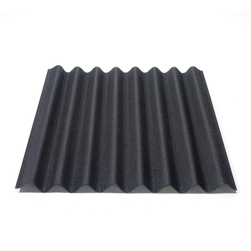 Schwarze Onduline Easyline Dachplatte