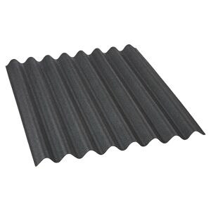 Dachplatte "Easyline" Bitumen schwarz 100 x 76 cm