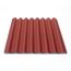 Rote Wellplatte Onduline Easyline