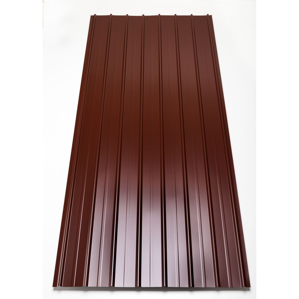 Trapezblech 'H12 Plus' terrakottafarben 200 x 90,6 x 0,04 cm