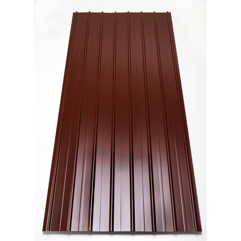 Trapezblech 'H12 Plus' terrakottafarben 200 x 90,6 x 0,04 cm