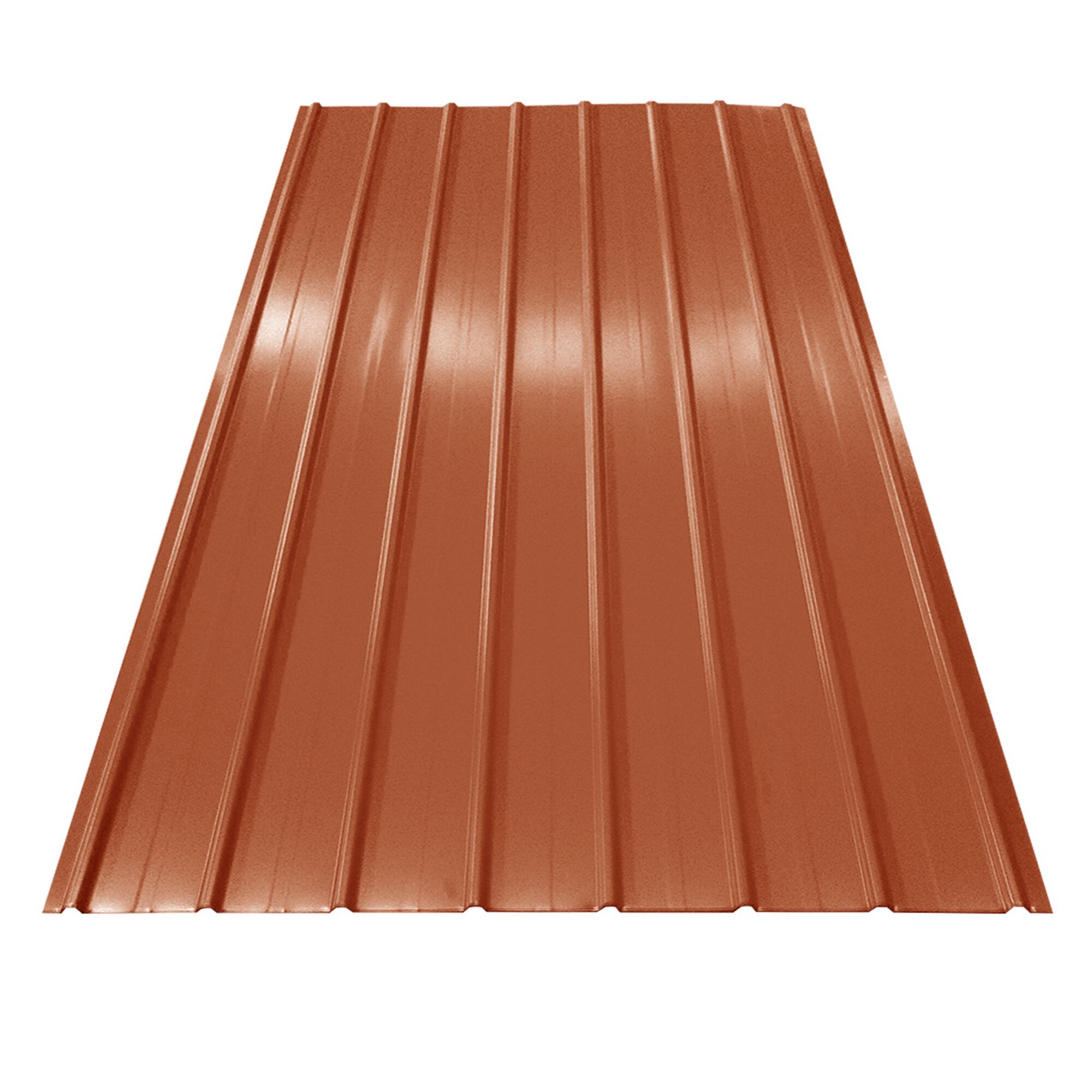 Terrakottafarbenes Trapezblech