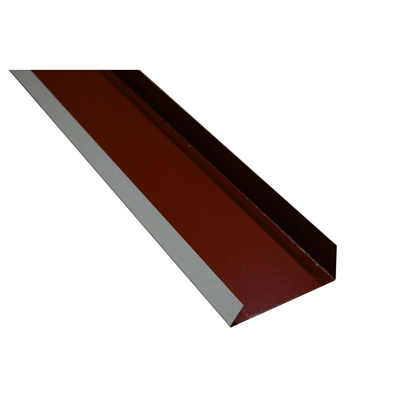 Roter Kantenwinkel mit weißem Klebeband
