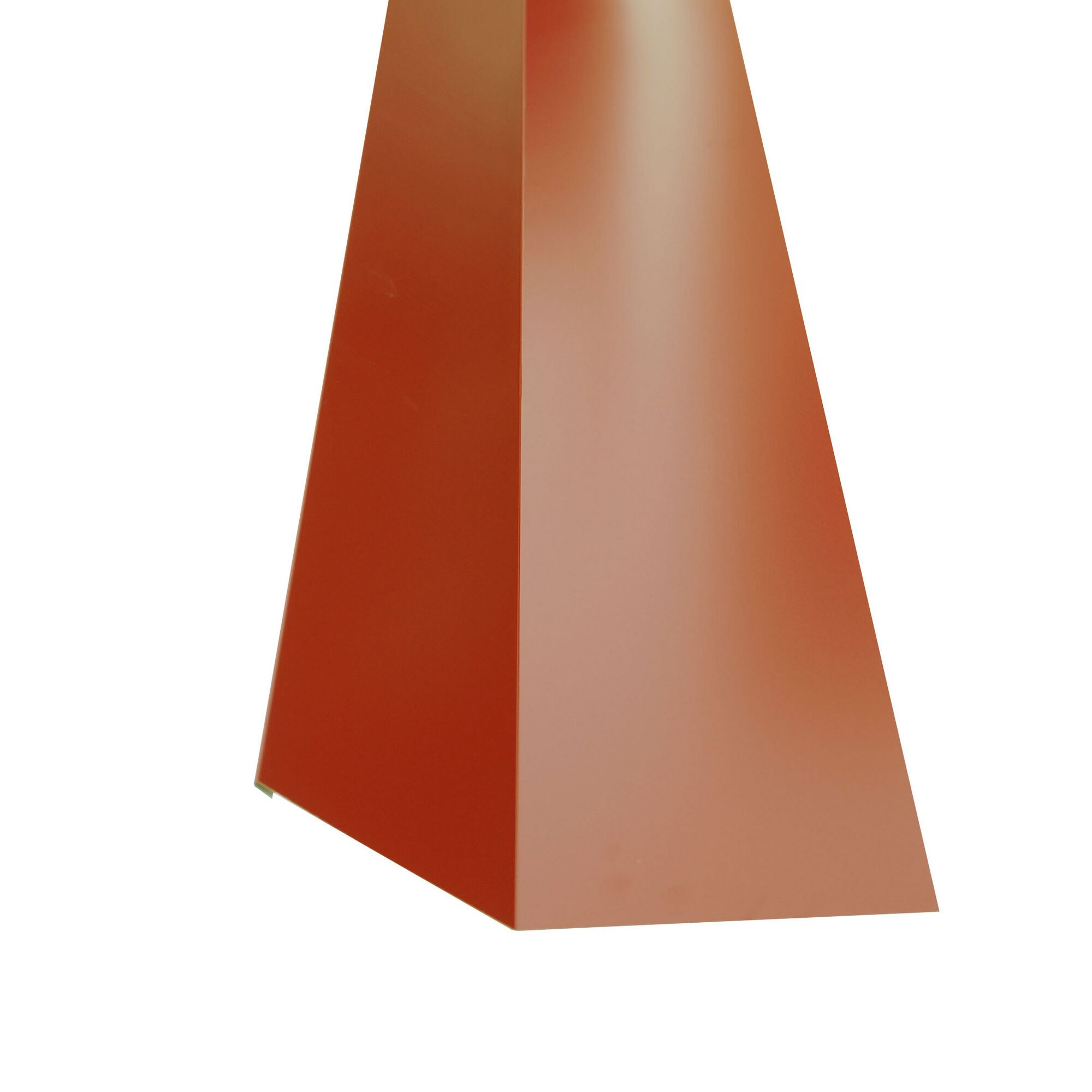 Terrakottafarbene Schürze Mansarde innen