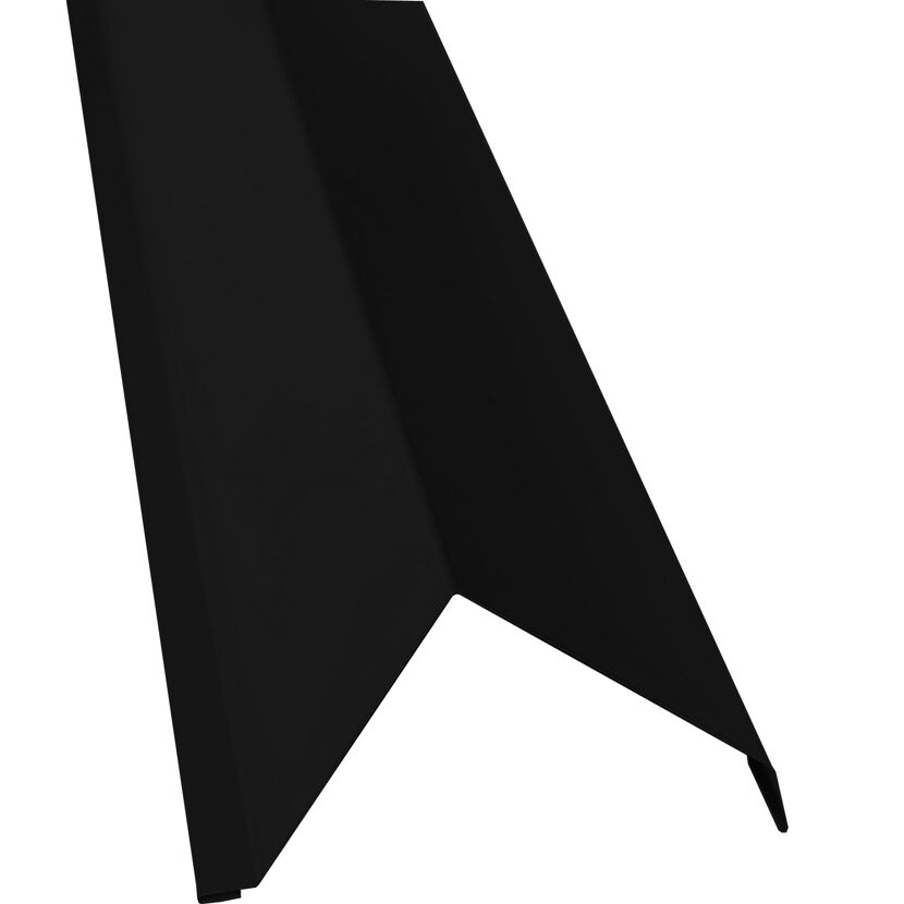 Schwarzer Dachrinnenwinkel