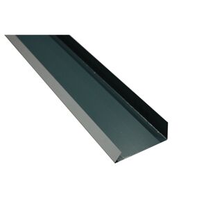 Kantenwinkel-Schürze grau verzinkt 200 x 15,6 x 0,04 cm