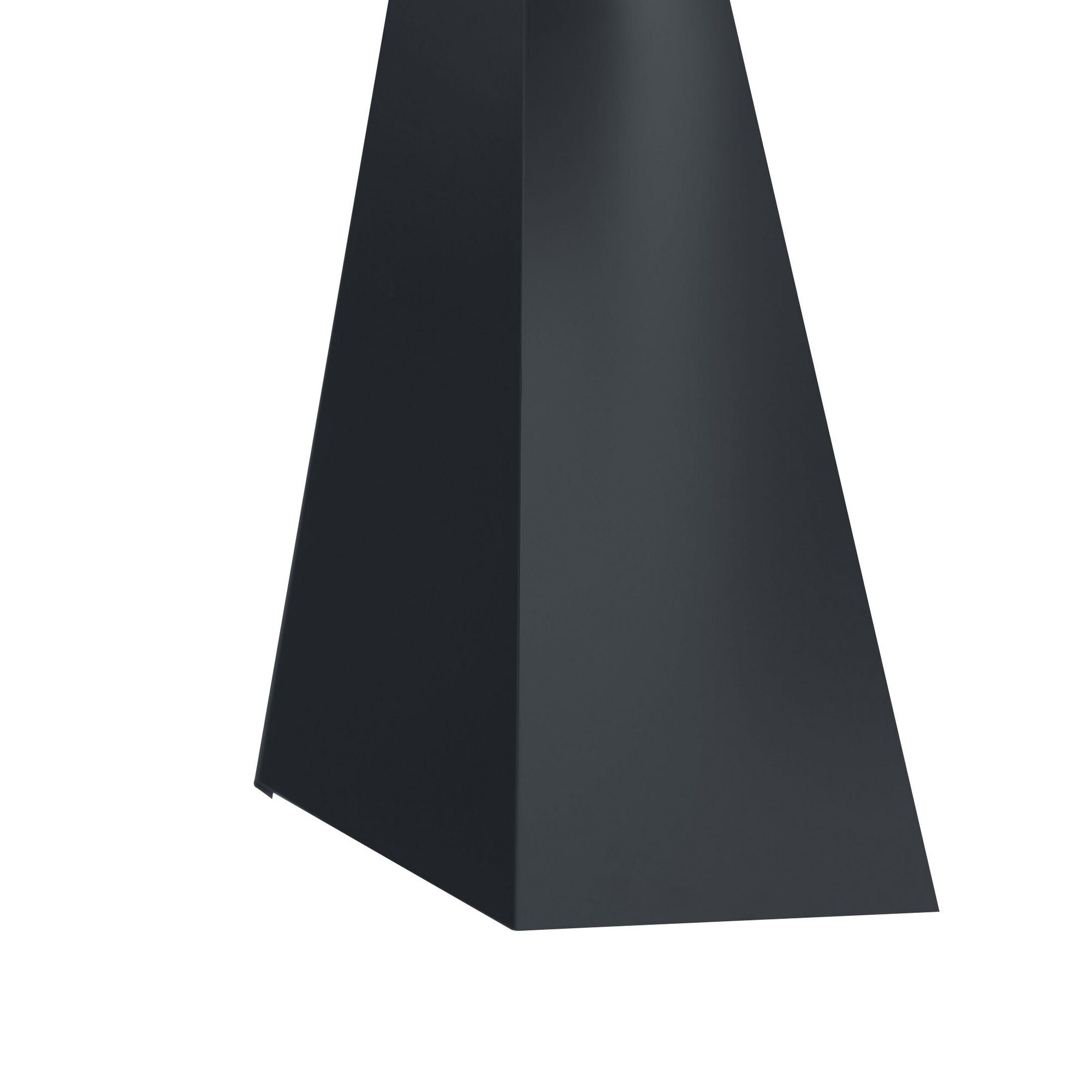 Schwarze dreieckige Dunstabzugshaube