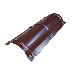 Dachfirst mahagonifarben verzinkt 100 x 40 x 0,04 cm