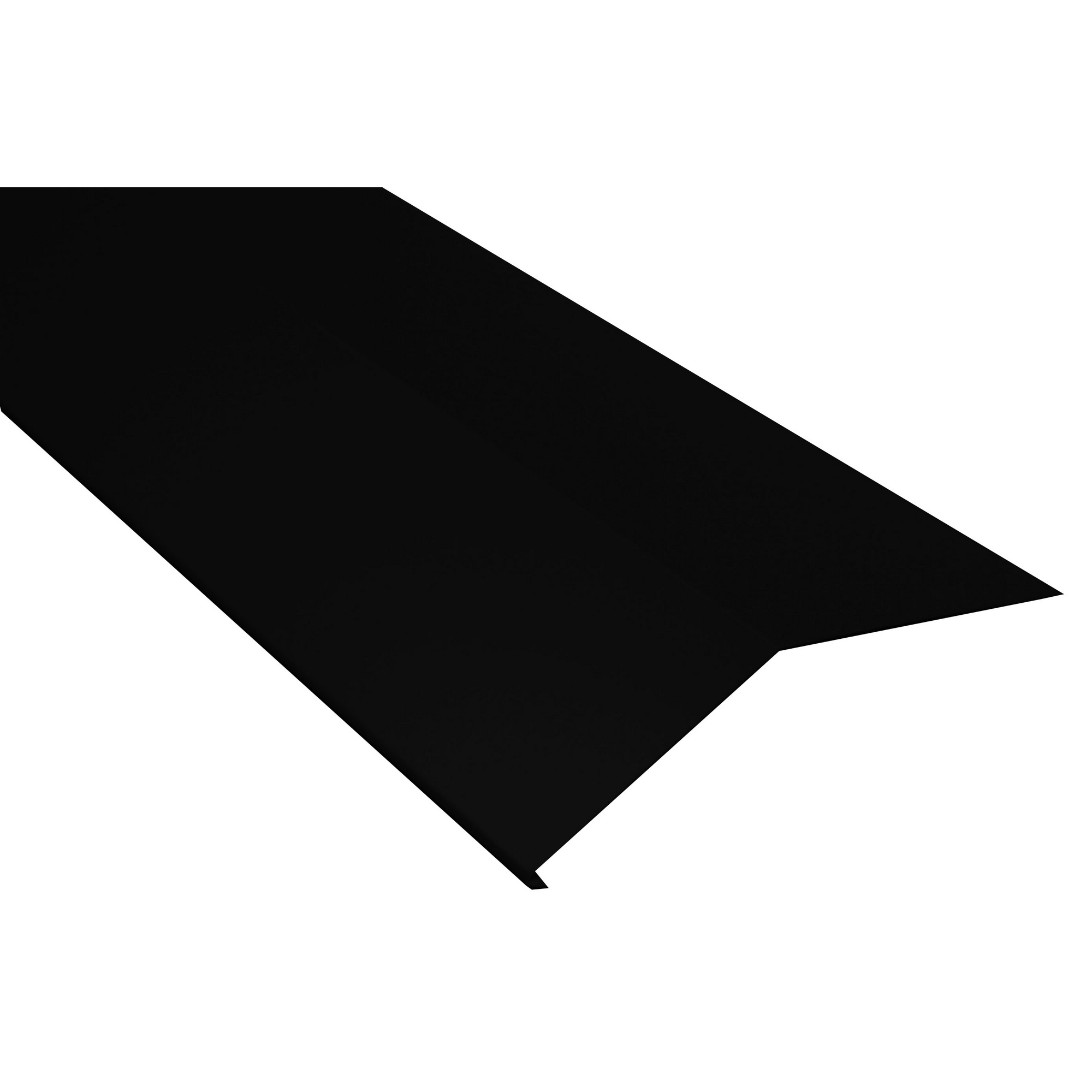 Schürze für Dachrinnen schwarz verzinkt 100 x 20,8 x 0,04 cm + product picture