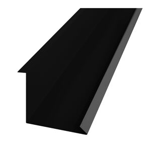Innengiebelblech schwarz verzinkt 100 x 25 cm x 0,4 mm
