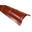Geriffelter Dachfirst in terracotta