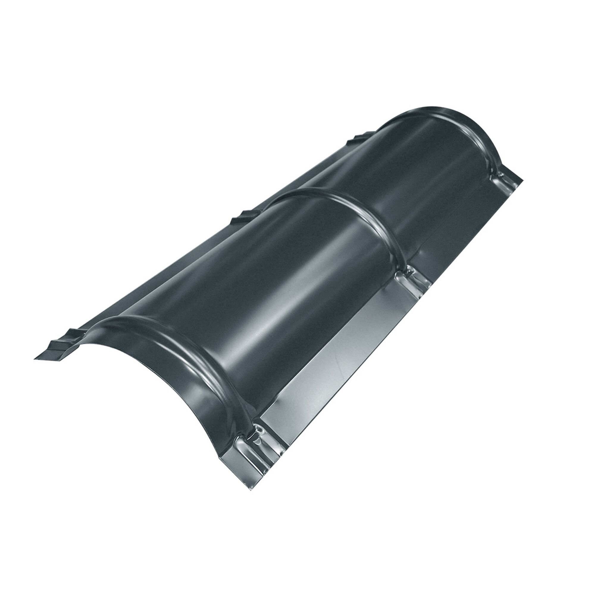 Geriffelter Dachfirst, grau