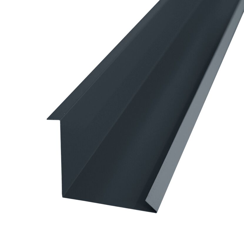 Innengiebelblech grau 100 x 25 x 0,04 cm