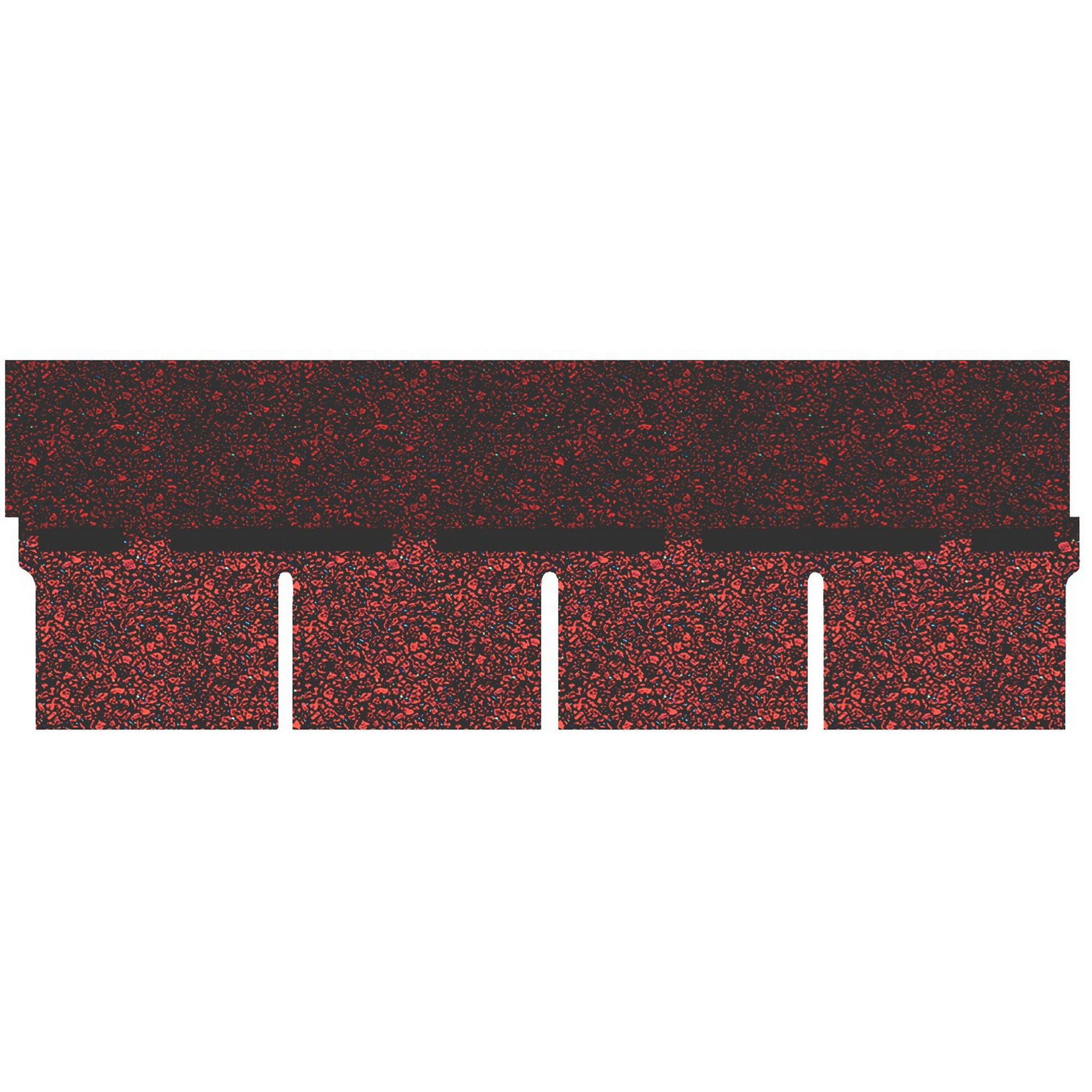 Bitumen-Rechteckschindeln rot + product picture
