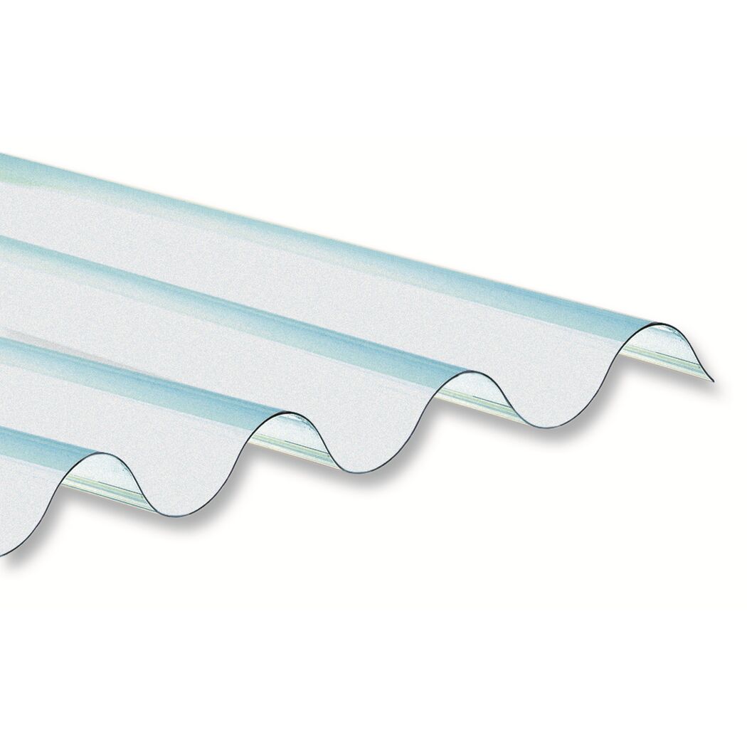 Profil einer transparenten PVC-Lichtplatte