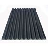 Schwarze gewellte Platte