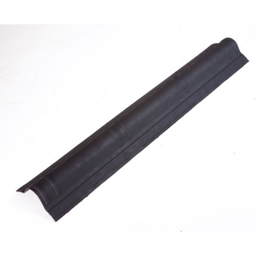 Firstkappe 'Onduvilla' schwarz 96 x 20 x 3 cm