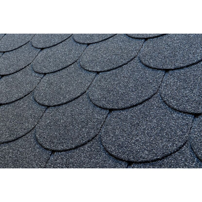 Bitumen-Biberschindel schwarz 2 m²