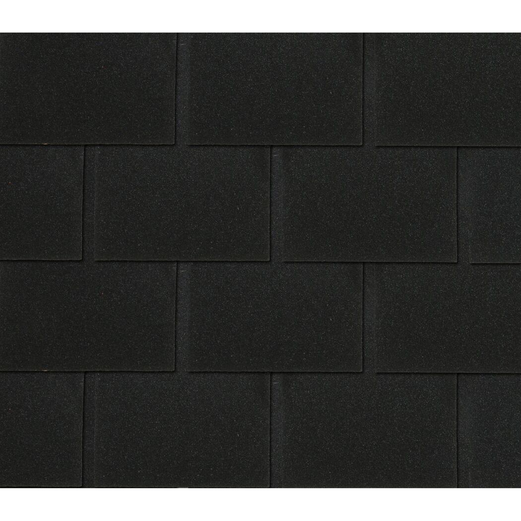 Bitumen-Rechteckschindeln schwarz 34 x 100 cm