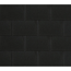 Verkleinertes Bild von Bitumen-Rechteckschindeln schwarz 34 x 100 cm