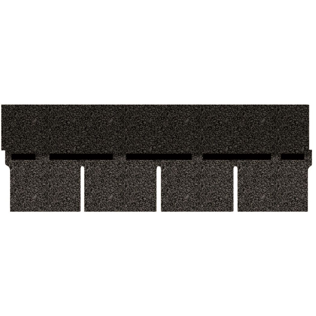 Bitumen-Rechteckschindeln schwarz 34 x 100 cm